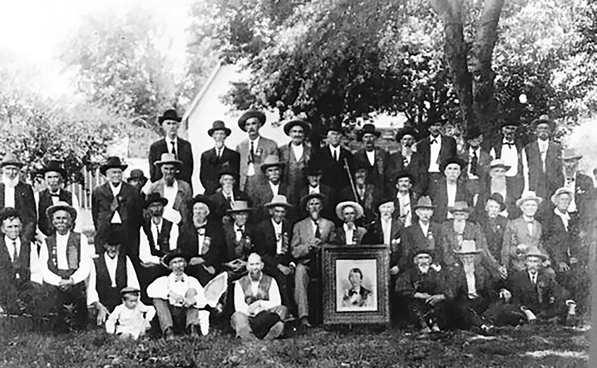 A reunion of Quantrill’s men, forty years after the fighting.